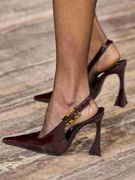 High Heel Lacquer Leather Mid Mouth Back Empty Single Shoes Pointed and Sexy Large Size Shoes for Women