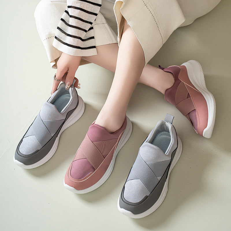 Women's sports shoes fly woven shoes breathable shoes